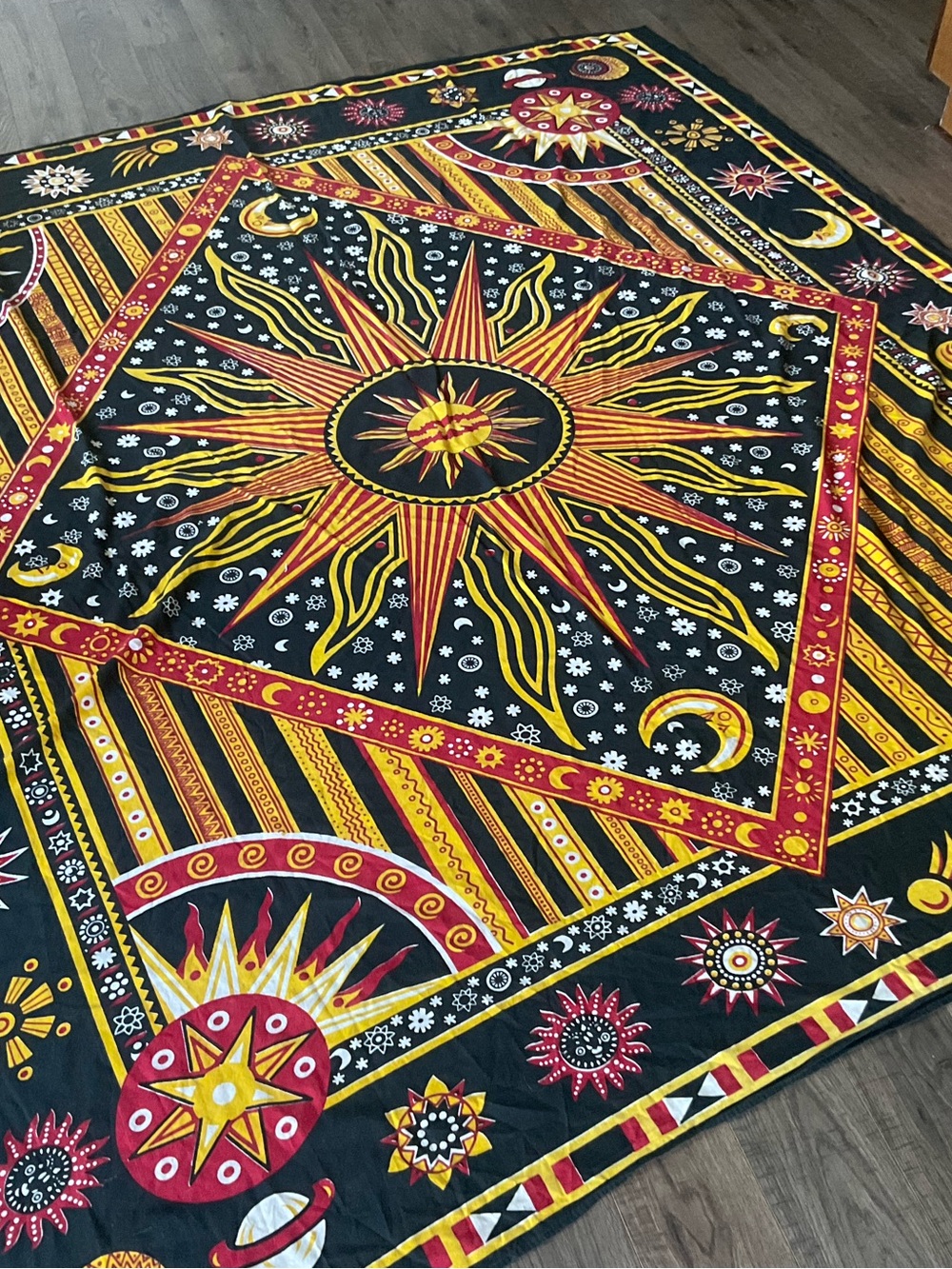 Bed cover or wall hanging, 82”